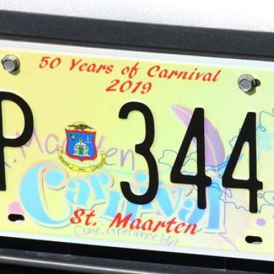 The Easy Souvenir: St. Maarten Number Plates