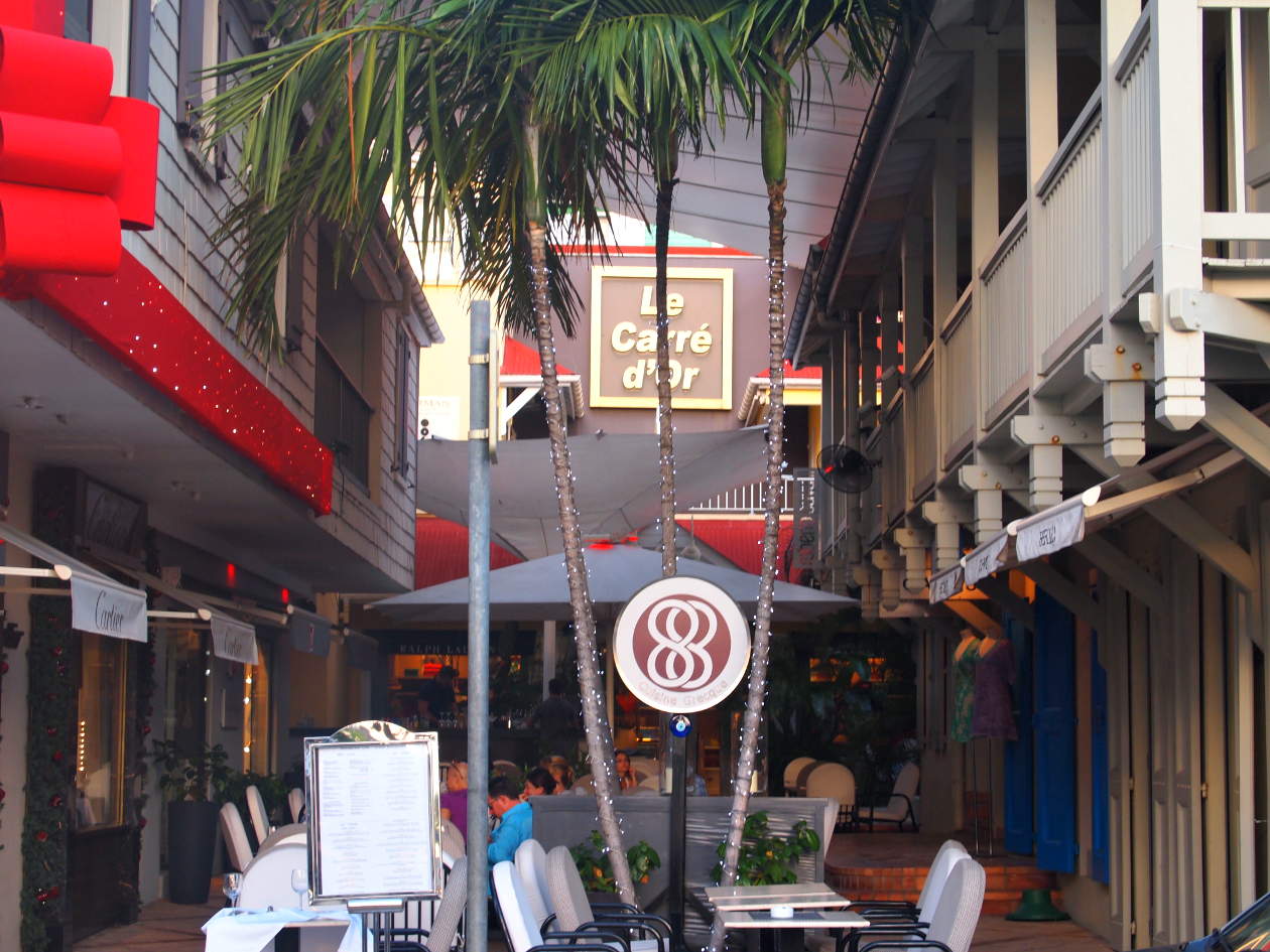 Shopping mall in Gustavia on St Barths