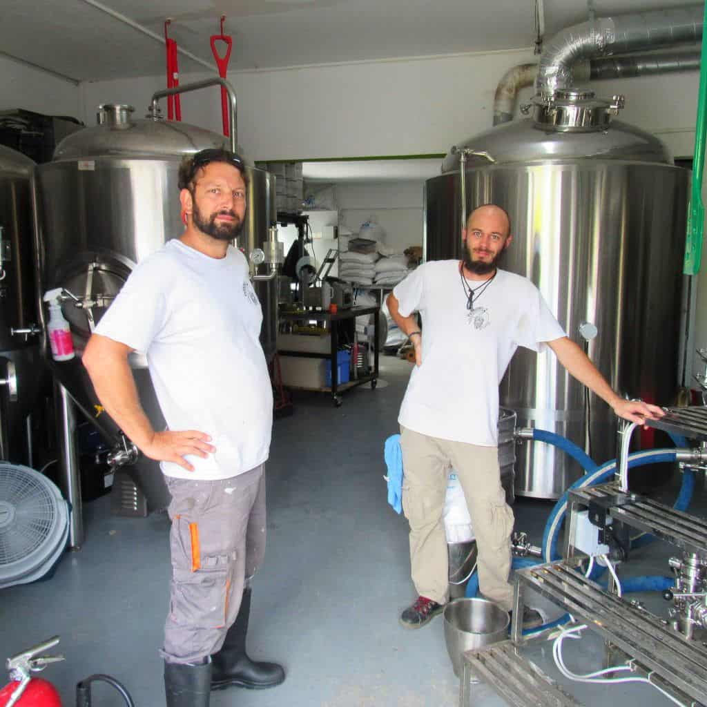 Stephen l and Nicolas of Pelikaan Brewery