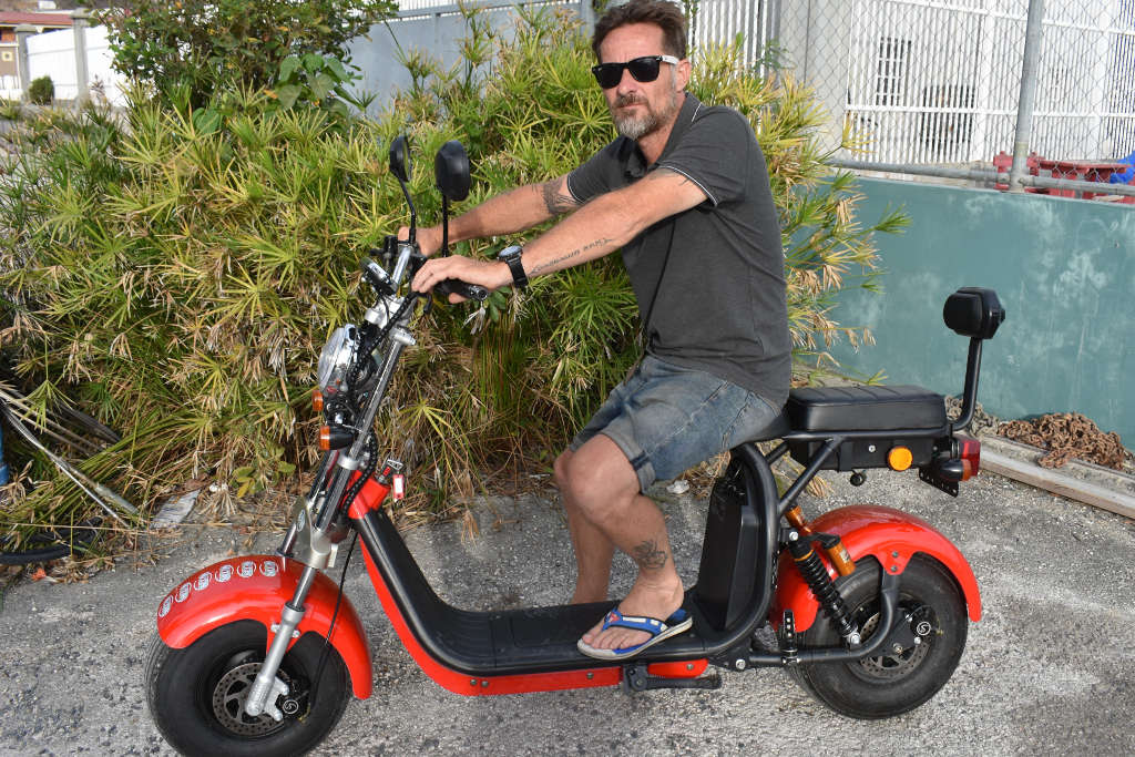 electric scooter volts st maarten