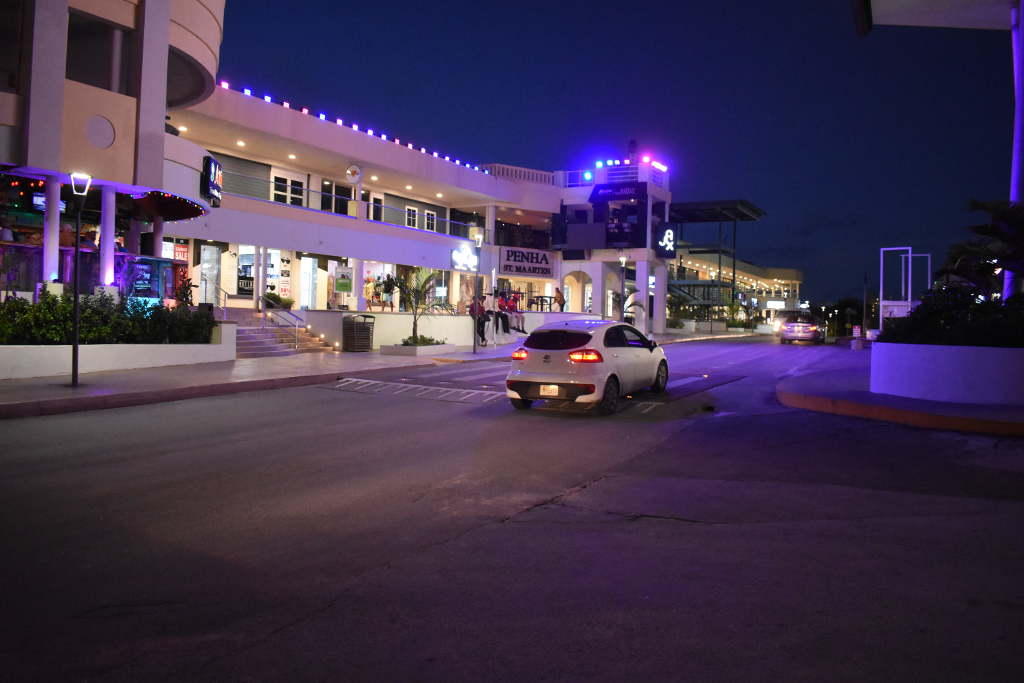 maho village st maarten night shopping