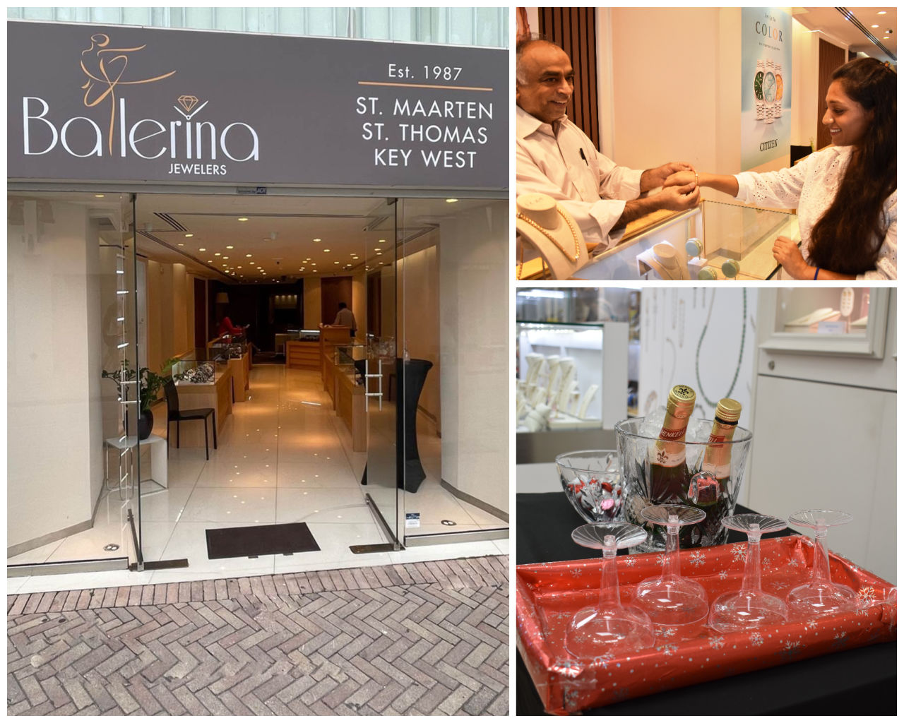 Ballerina Jewelers Two Philipsburg Front Street Collage