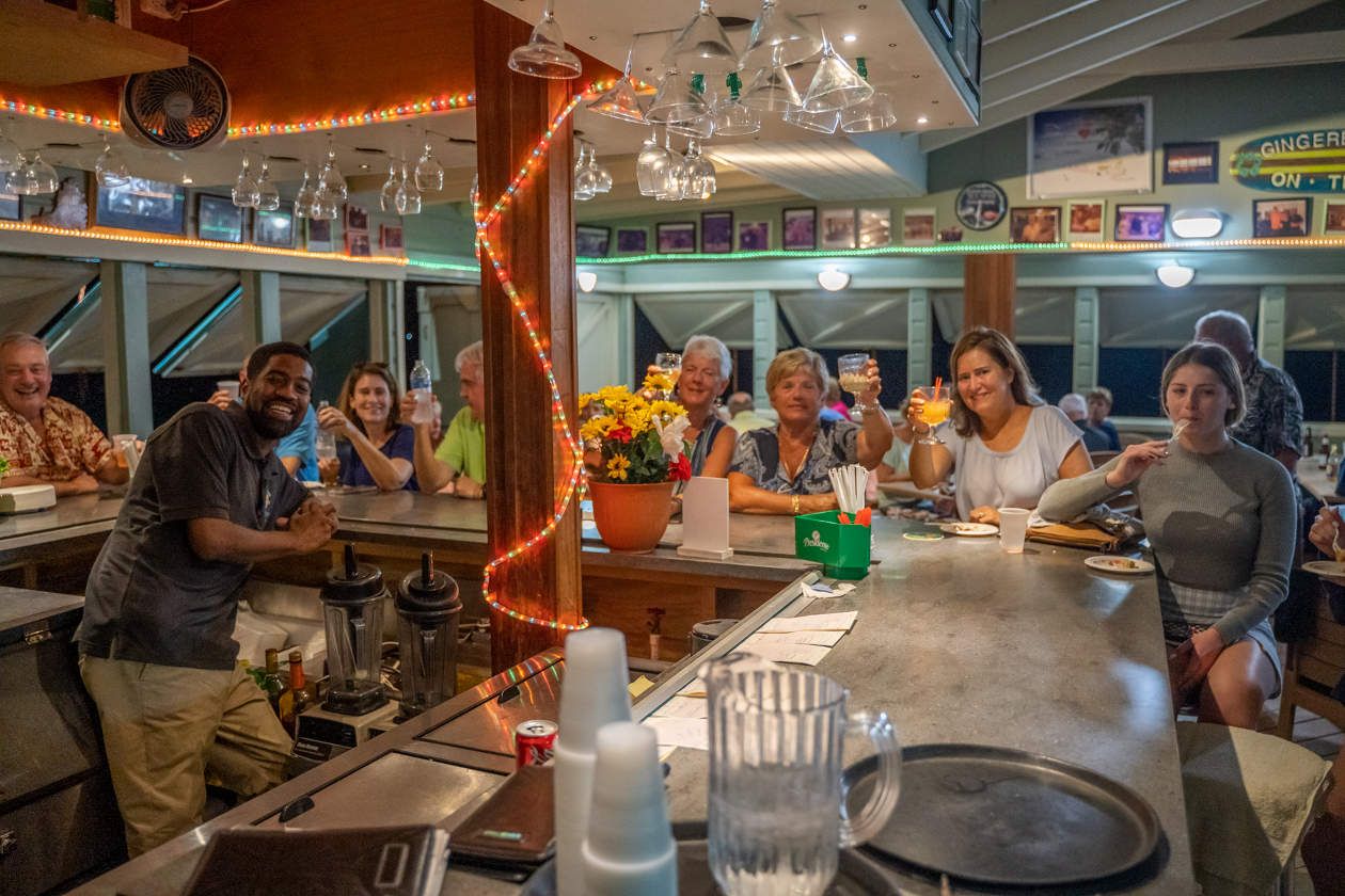 Happy Hour at the Gingerbread Cafe at the Belair Beach Hotel 1