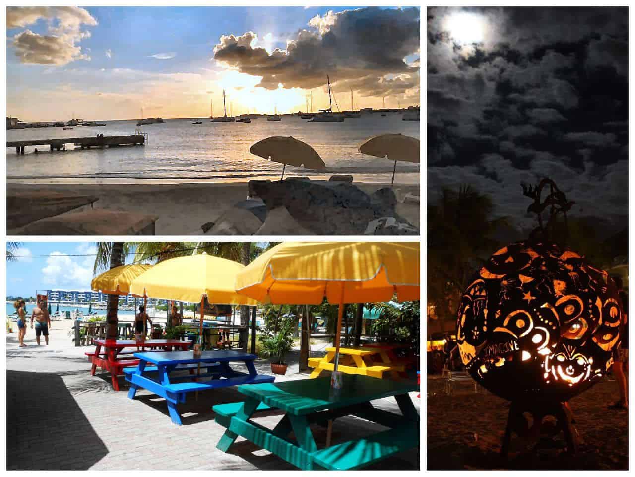 buccaneer beach bar st maarten collage 1