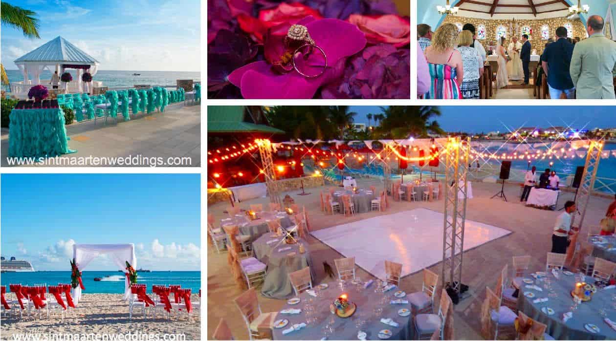 sint maarten weddings collage 1