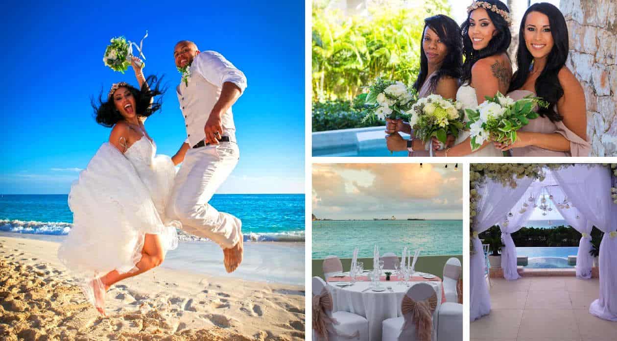 sint maarten weddings collage 2