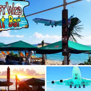 Drift Wood Boat Bar for Maho Plane Spotting